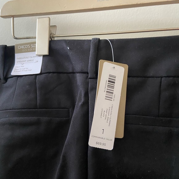 Brand New Chico's Slimming Black Pants NWT - Picture 2 of 6
